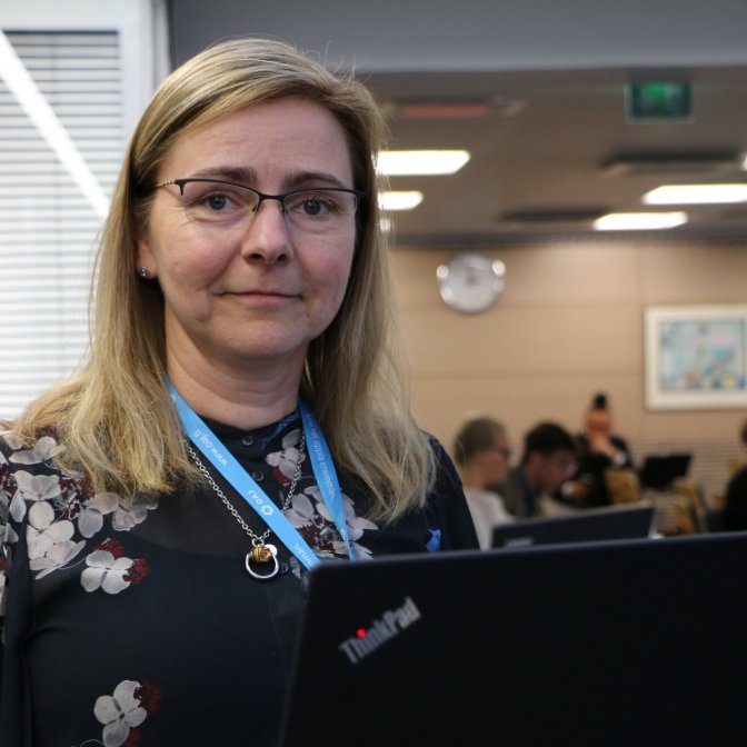 Annika Norrgård vill att OAJ jobbar för att underlätta skolledarnas arbetsbörda: Foto: Mattias Fagerholm